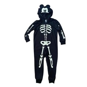 Disney Mickey Skeleton Costume- Kids’ Size 9/10